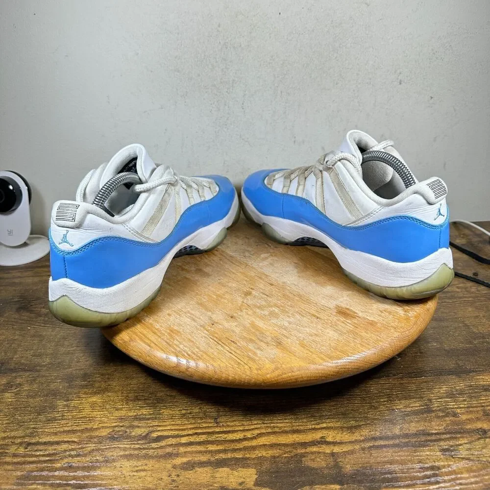 Nike Air Jordan Retro 11 Low UNC 528895-106 Blue White‎ Shoe Men's Size 10